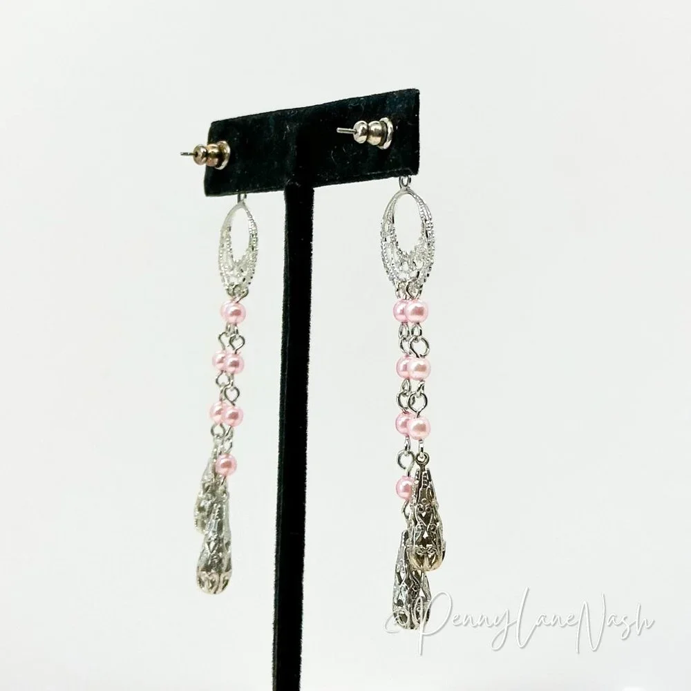 Vintage Dreamcatcher Beads Drop Earrings - Picture 4 of 6